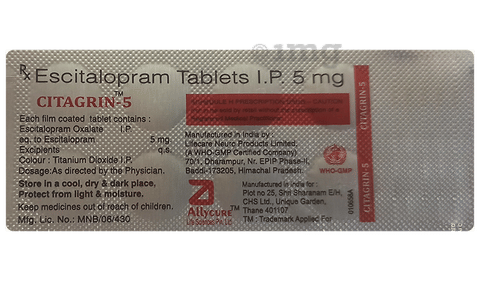 Citagrin 5 Tablet image Citagrin 5 Tablet image