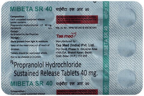 Mibeta SR 40 Tablet image