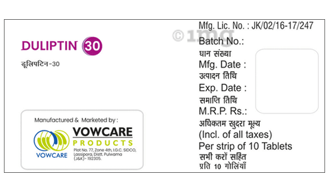 Duliptin 30 Tablet image