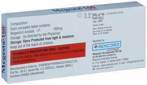MEGesta 160 Tablet image