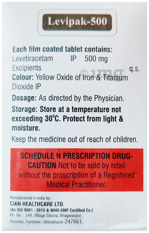 Levipak 500 Tablet image Levipak 500 Tablet image