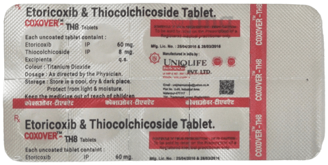 Coxover TH 60mg/8mg Tablet image Coxover TH 60mg/8mg Tablet image