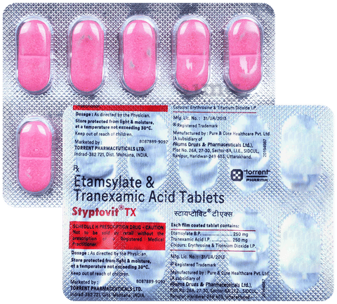 Styptovit TX 250mg/250mg Tablet image