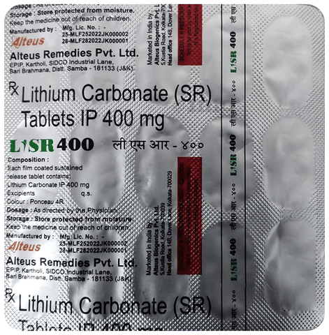 Lisr 400mg Tablet SR image