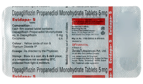 Evidapa 5 Tablet image Evidapa 5 Tablet image
