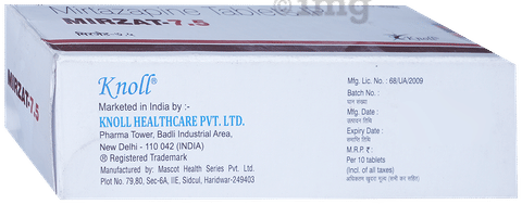 Mirzat 7.5mg Tablet image Mirzat 7.5mg Tablet image