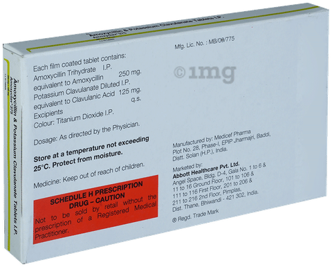 Amoxyclav 375 Tablet image Amoxyclav 375 Tablet image