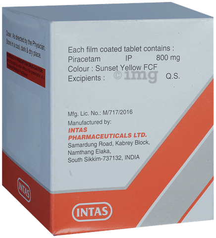 Cerecetam 800 Tablet image