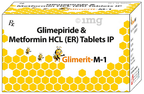 Glimerit M 1mg/500mg Tablet image Glimerit M 1mg/500mg Tablet image