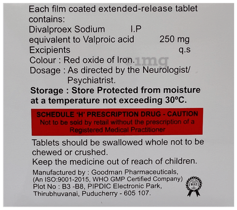 Divasan ER 250 Tablet image