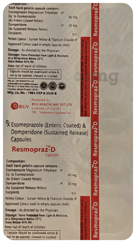 Resmopraz-D Capsule SR