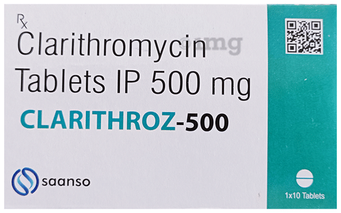 Clarithroz 500 Tablet image