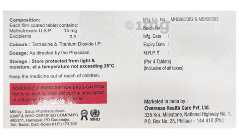 Meditrex 15 Tablet image