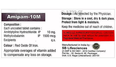 Amipam 10M Tablet image