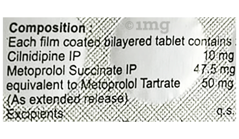 Cinod Beta 10/50 Tablet ER image Cinod Beta 10/50 Tablet ER image