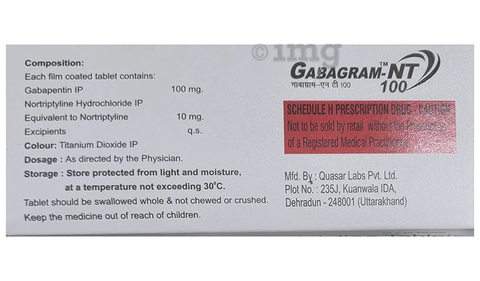 Gabagram-NT 100 Tablet image