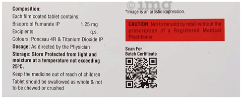 Bisocor 1.25 Tablet image Bisocor 1.25 Tablet image