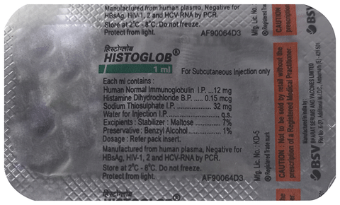 Histoglob Injection 1ml