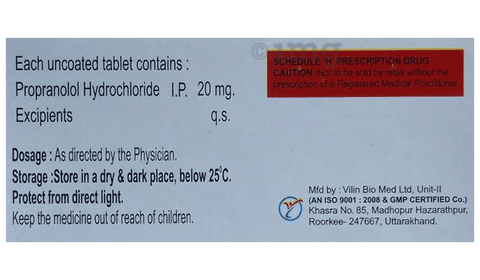 Psynolol 20 Tablet image