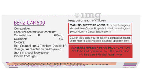 Benzicap 500 Tablet image