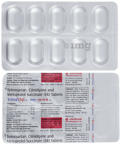Telma LNB 10mg/25mg/40mg Tablet ER