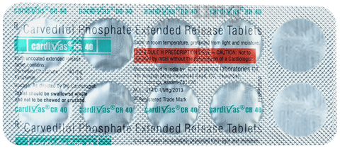 Cardivas CR 40 Tablet image