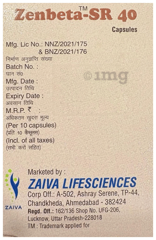 Zenbeta-SR 40 Capsule image