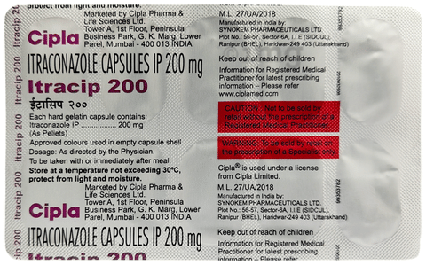 Itracip 200 Capsule image
