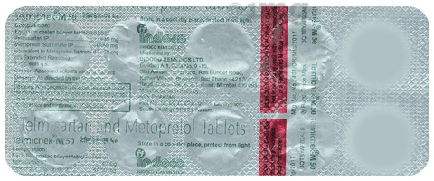 Telmichek M 50mg Tablet image Telmichek M 50mg Tablet image