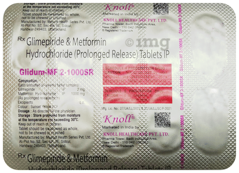 Glidum MF 2-1000 SR Tablet image
