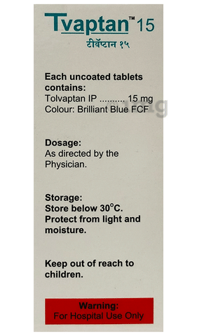 Tvaptan 15 Tablet image
