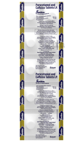 New Saridon Tablet | For Pain Relief | Provides Fast Headache Relief image