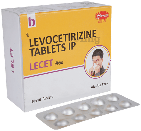 Lecet 5mg Tablet image