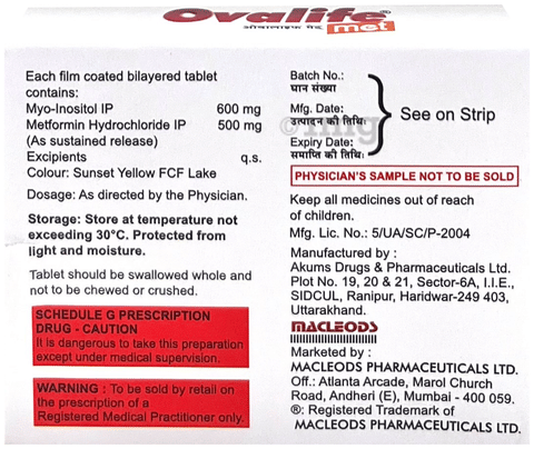 Ovalife met Tablet SR image