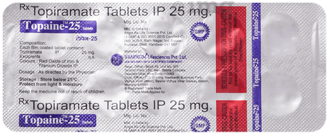 Topaine 25mg Tablet image