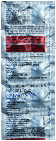 CTD-T AM 12.5/80/5 Tablet