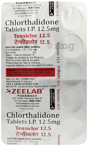 Tensiclor 12.5mg Tablet image Tensiclor 12.5mg Tablet image