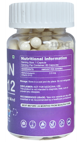 Azteca Hebal Natural Vitamin B12 Capsule