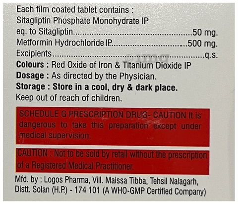 Sitavix M 50/500 Tablet image