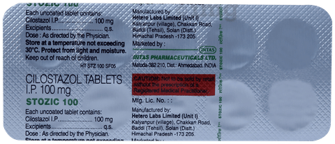 Stozic 100mg Tablet image