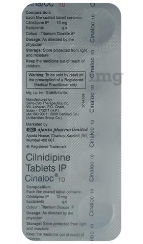 Cinaloc 10mg Tablet image Cinaloc 10mg Tablet image