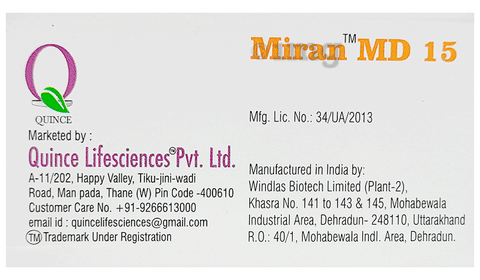 Miran MD 15 Tablet image Miran MD 15 Tablet image