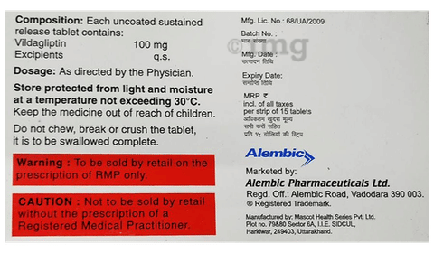 Glipy OD 100mg Tablet SR image