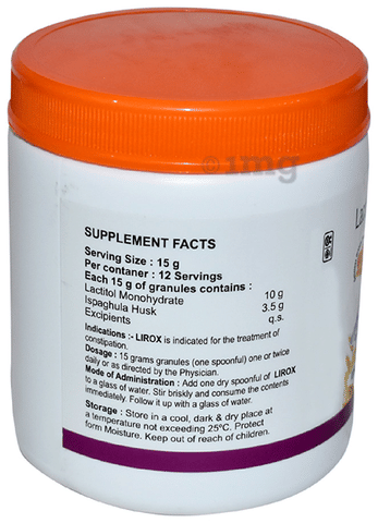 Lirox Powder Delicious Orange Sugar Free