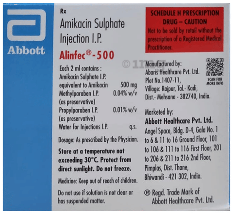 Alinfec 500mg Injection image Alinfec 500mg Injection image