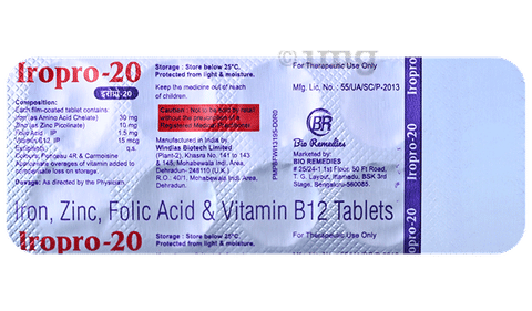 Iropro 20 Tablet image