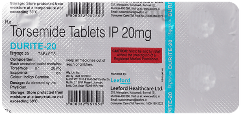Durite 20mg Tablet image