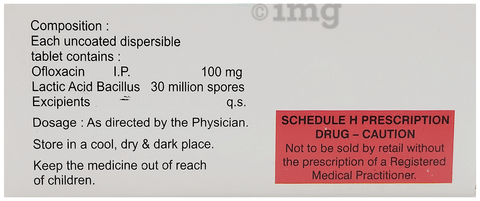Oflo 100mg Tablet DT image Oflo 100mg Tablet DT image