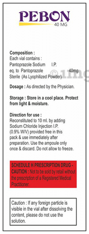 Pebon 40mg Injection