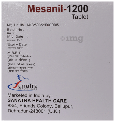 Mesanil 1200 Tablet PR image Mesanil 1200 Tablet PR image